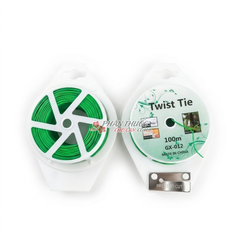 Dây kèm bọc nhựa xanh mẫu mã mới
