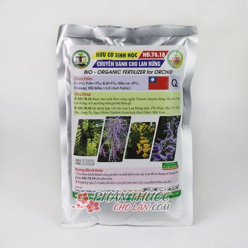 Thức ăn cho hoa lan dạng tan chậm HD78.18 gói 300g